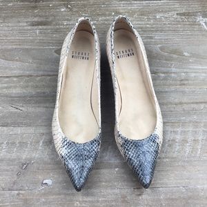 Stuart weitzman Poco Snakeskin heels size 6.5